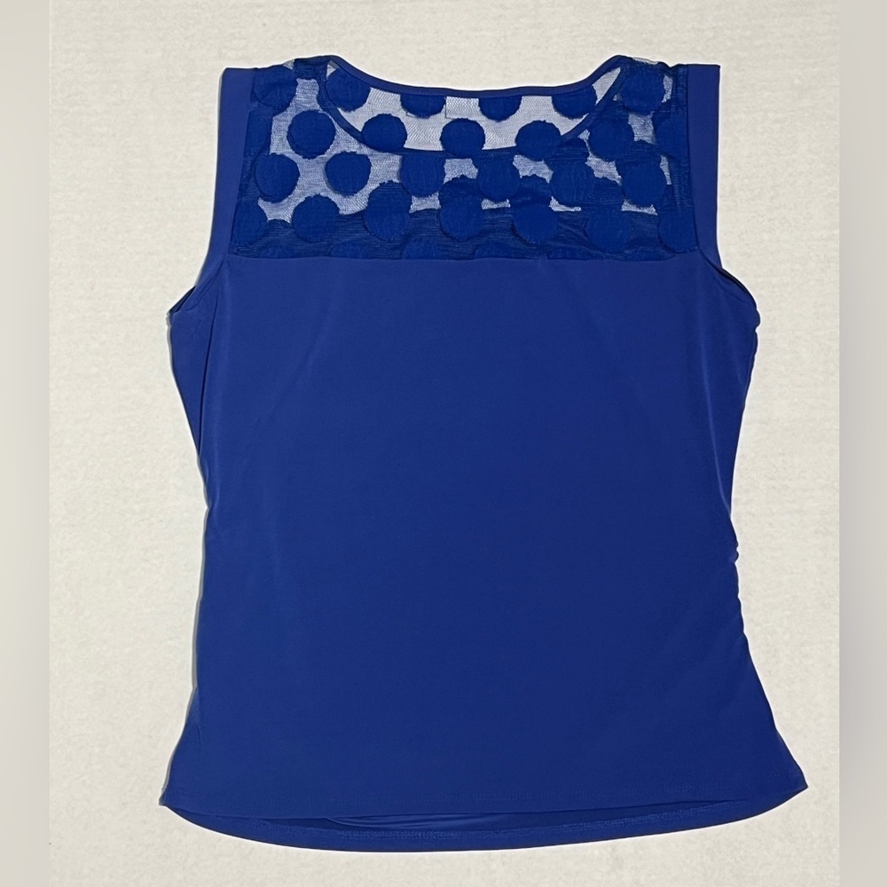 New York & Co. - Womens Sleeveless Blue Top Sz. SM - Picture 6 of 6